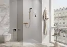 Вбудований тримач для йоржика та туалетного паперу Hansgrohe XtraStoris Rock, колір - Matt White  56062700