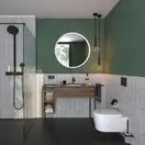 Унітаз підвісний AquaFall Flush (безободковий) Hansgrohe EluPura S в комплекті з сидінням SoftClose 60193450 + 60148450