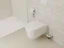 Унітаз підвісний AquaFall Flush (безободковий) Hansgrohe EluPura S в комплекті з сидінням SoftClose 60193450 + 60148450