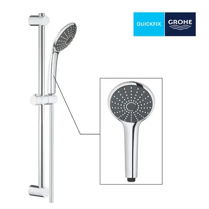 Душовий гарнітур зі штангою, 1 режим струменю Grohe QuickFix Vitalio Joy (колір - хром)  27322000