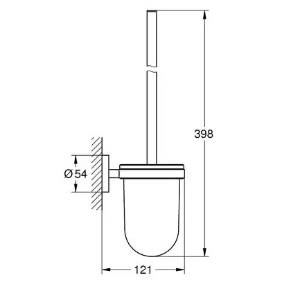 Йоршик підвісний Grohe Essentials, холодний світанок матовий  40374GN1