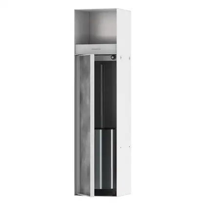 Вбудований тримач для йоржика та туалетного паперу Hansgrohe XtraStoris Rock, колір - Matt White  56062700