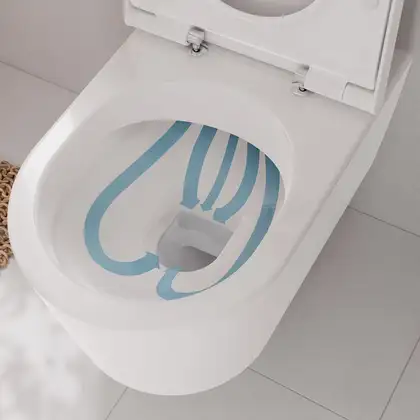 Унітаз підвісний AquaFall Flush (безободковий) Hansgrohe EluPura S в комплекті з сидінням SoftClose 60193450 + 60148450 Унітаз підвісний AquaFall Flush (безободковий) Hansgrohe EluPura S в комплекті з сидінням SoftClose 60193450 + 60148450