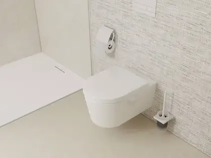 Унітаз підвісний AquaFall Flush (безободковий) Hansgrohe EluPura S в комплекті з сидінням SoftClose 60193450 + 60148450 Унітаз підвісний AquaFall Flush (безободковий) Hansgrohe EluPura S в комплекті з сидінням SoftClose 60193450 + 60148450