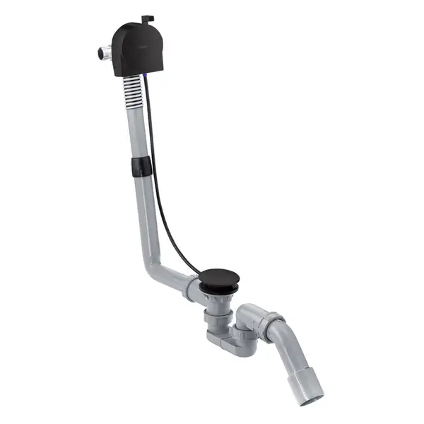 Злив-перелив із наповненням для ванни Hansgrohe Exafill S, чорний матовий 58115180 + 58117670 Злив-перелив із наповненням для ванни Hansgrohe Exafill S, чорний матовий 58115180 + 58117670