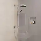 Душовий гарнітур Hansgrohe Rainfinity 130 3jet зі штангою S Puro 90 см та шлангом Designflex 160 см (колір - хром)  28743000