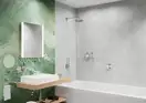 Зовнішня частина набору для зливу та переливу Hansgrohe Flexaplus II (колір - хром)  58187000