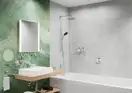 Зовнішня частина набору для зливу та переливу Hansgrohe Flexaplus II (колір - хром)  58187000