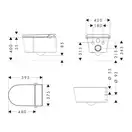 Унітаз із функцією біде Hansgrohe Complete Set LavaPura Element S 63021450