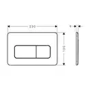 Hansgrohe iFrame Original Q Кнопка змиву, Matt Black (66001670)