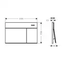 HANSGROHE iFrame Element E Клавиша смыва, Brushed Bronze (66003140)