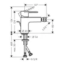 Змішувач для біде Hansgrohe Vernis S (колір - хром), з донним клапаном 71213000
