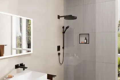 Душовий гарнітур Hansgrohe Rainfinity EcoSmart 3jet зі штангою 65 см (колір - чорний матовий)  28746670