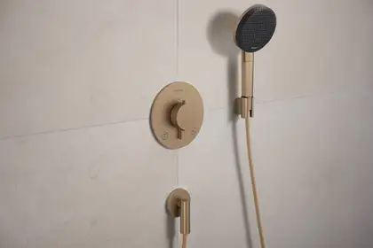 Шлангове приєднання Hansgrohe Fixfit Fine S (колір - шліфована бронза) 28882140 Шлангове приєднання Hansgrohe Fixfit Fine S (колір - шліфована бронза) 28882140