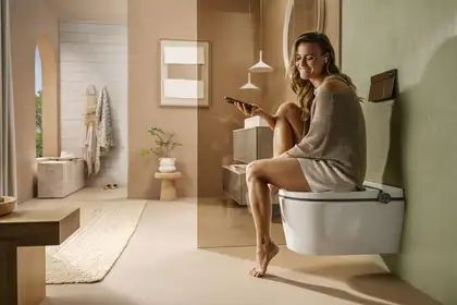 Унітаз із функцією біде Hansgrohe Complete Set LavaPura Element S 63021450 Унітаз із функцією біде Hansgrohe Complete Set LavaPura Element S 63021450