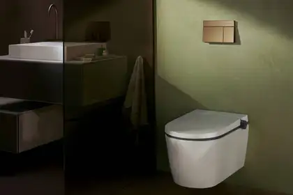 Унітаз із функцією біде Hansgrohe Complete Set LavaPura Element S 63021450 Унітаз із функцією біде Hansgrohe Complete Set LavaPura Element S 63021450