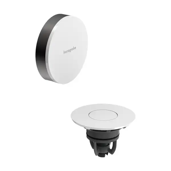 Зовнішня частина набору для зливу та переливу Hansgrohe Flexaplus II (колір – шліфований чорний хром) 58187340 Зовнішня частина набору для зливу та переливу Hansgrohe Flexaplus II (колір – шліфований чорний хром) 58187340