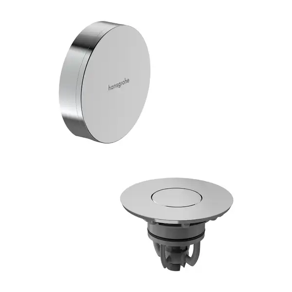 Зовнішня частина набору для зливу та переливу Hansgrohe Flexaplus II (колір - хром) 58188000 Зовнішня частина набору для зливу та переливу Hansgrohe Flexaplus II (колір - хром) 58188000