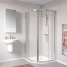 Geberit Geo Душова кабіна 90х90, срібло, прозора (560.121.00.2)
