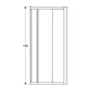 Geberit Geo Душова кабіна 90х90, срібло, прозора (560.121.00.2)