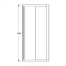 Geberit Geo Душевая кабина 90х90, серебряный профиль (560.122.00.2)