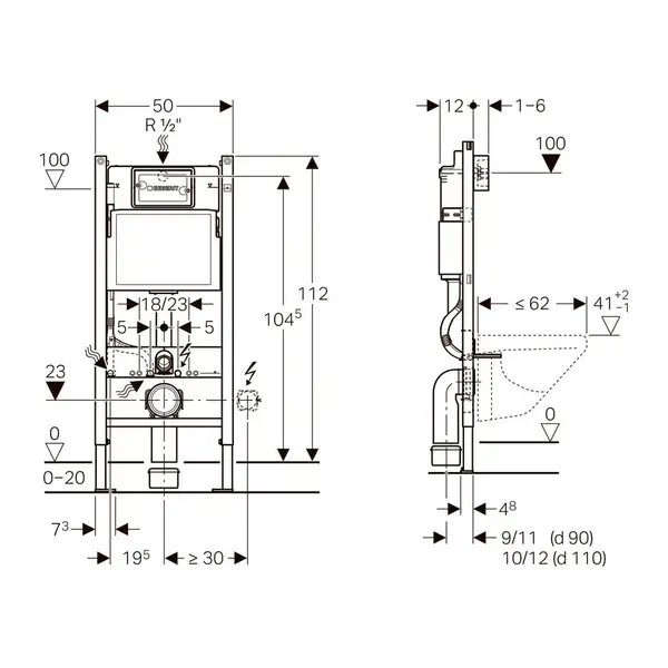 Geberit AquaClean Alba Унитаз-биде подвесной, белый (146.350.01.1)