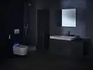 Підвісний унітаз-біде Geberit AquaClean Sela (унітаз білий глянець/панель хром глянець) 146.224.21.1