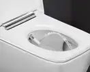 Підвісний унітаз-біде Geberit AquaClean Sela Square (білий KeraTect, панель хром глянець) 146.250.21.1
