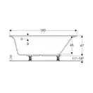 Дзеркало з LED підсвічуванням 70 х h70 см Geberit Option Basic Square 502.806.00.1
