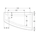 Дзеркало з LED підсвічуванням 70 х h70 см Geberit Option Basic Square 502.806.00.1