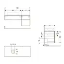 Дзеркало з LED підсвічуванням 90 х h70 см Geberit Option Basic Square 502.808.00.1