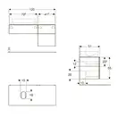 Дзеркало з LED підсвічуванням 100 х h70 см Geberit Option Basic Square 502.809.00.1