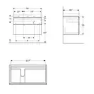 Раковина Geberit One 90 х 48 см 505.006.00.1