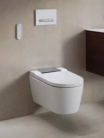 Підвісний унітаз-біде Geberit AquaClean Sela (унітаз білий глянець/панель хром глянець) 146.224.21.1 Підвісний унітаз-біде Geberit AquaClean Sela (унітаз білий глянець/панель хром глянець) 146.224.21.1