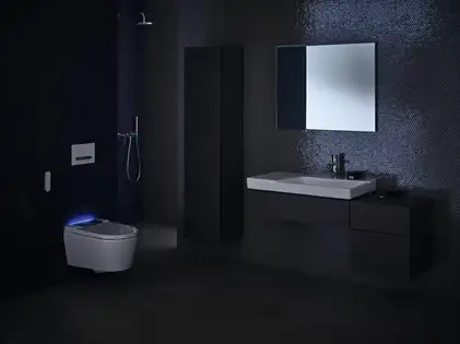 Підвісний унітаз-біде Geberit AquaClean Sela (унітаз білий глянець/панель хром глянець) 146.224.21.1 Підвісний унітаз-біде Geberit AquaClean Sela (унітаз білий глянець/панель хром глянець) 146.224.21.1