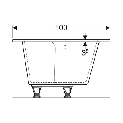 Дзеркало з LED підсвічуванням 70 х h70 см Geberit Option Basic Square 502.806.00.1 Дзеркало з LED підсвічуванням 70 х h70 см Geberit Option Basic Square 502.806.00.1