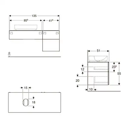 Дзеркало з LED підсвічуванням 90 х h70 см Geberit Option Basic Square 502.808.00.1 Дзеркало з LED підсвічуванням 90 х h70 см Geberit Option Basic Square 502.808.00.1