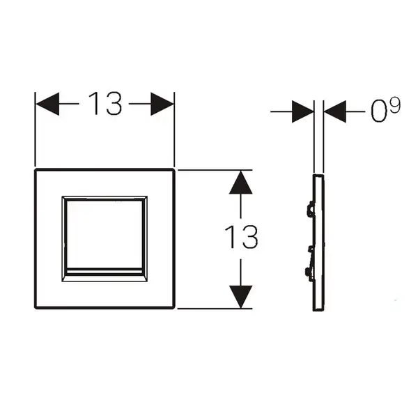 Geberit Sigma 60 Клавіша змиву, скло лава (115.640.JK.1)