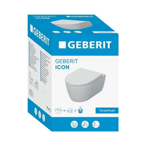 Geberit iCon Унітаз підвісний безобідковий, білий (503.045.00.1) Geberit iCon Унітаз підвісний безобідковий, білий (503.045.00.1)