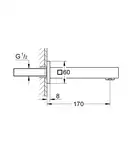 Вилив для ванни Grohe Universal Cube (13303000)