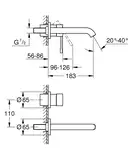 Змішувач для раковини прихованого монтажу Grohe Essence New (19408001)