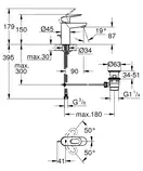 Grohe BauLoop Смеситель для раковины, хром (23335000)