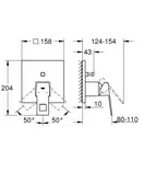 Grohe Eurocube Смеситель скрытого монтажа, хром (24062000)