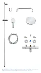 Grohe New Tempesta Cosmop. Душова система з термостатом, хром (26223001)