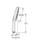 Ручний душ, 3 режими струменя Grohe Rainshower SmartActive (26574000)