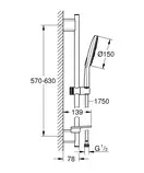 Grohe Rainshower SmartActive Душевой гарнитур, хром (26591000)