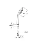 Grohe Euphoria Душевой набор с держателем, хром (27354000)