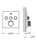 Grohe Grohtherm SmartControl Термостат, хром (29126000)