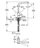 Grohe Minta Смеситель для кухни, хром (31375000)
