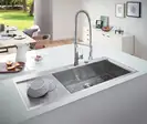 Grohe K1000 Кухонна мийка з крилом, нержавійка (31582SD0)